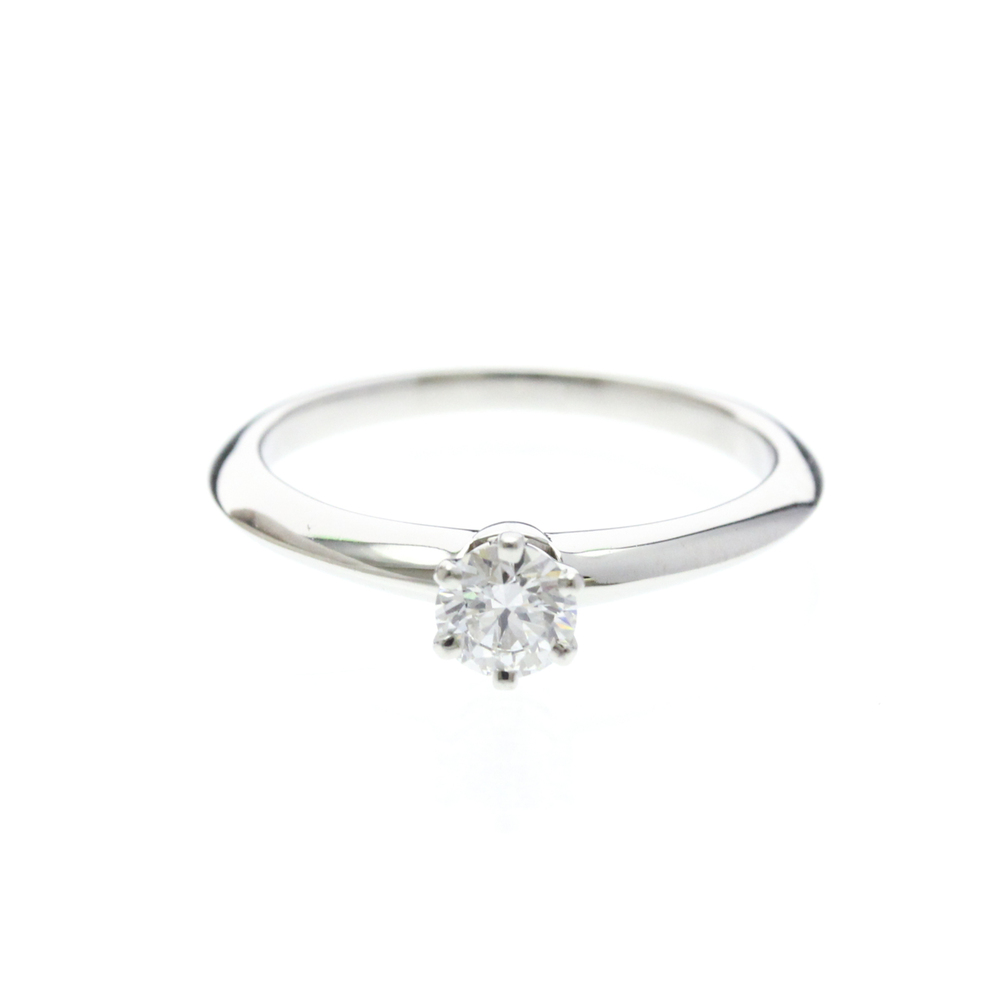 TIFFANY & CO. Silver Diamond Ring